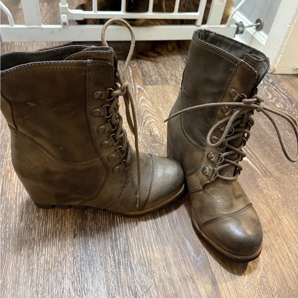 Merona Dark Brown Lace-Up Boots